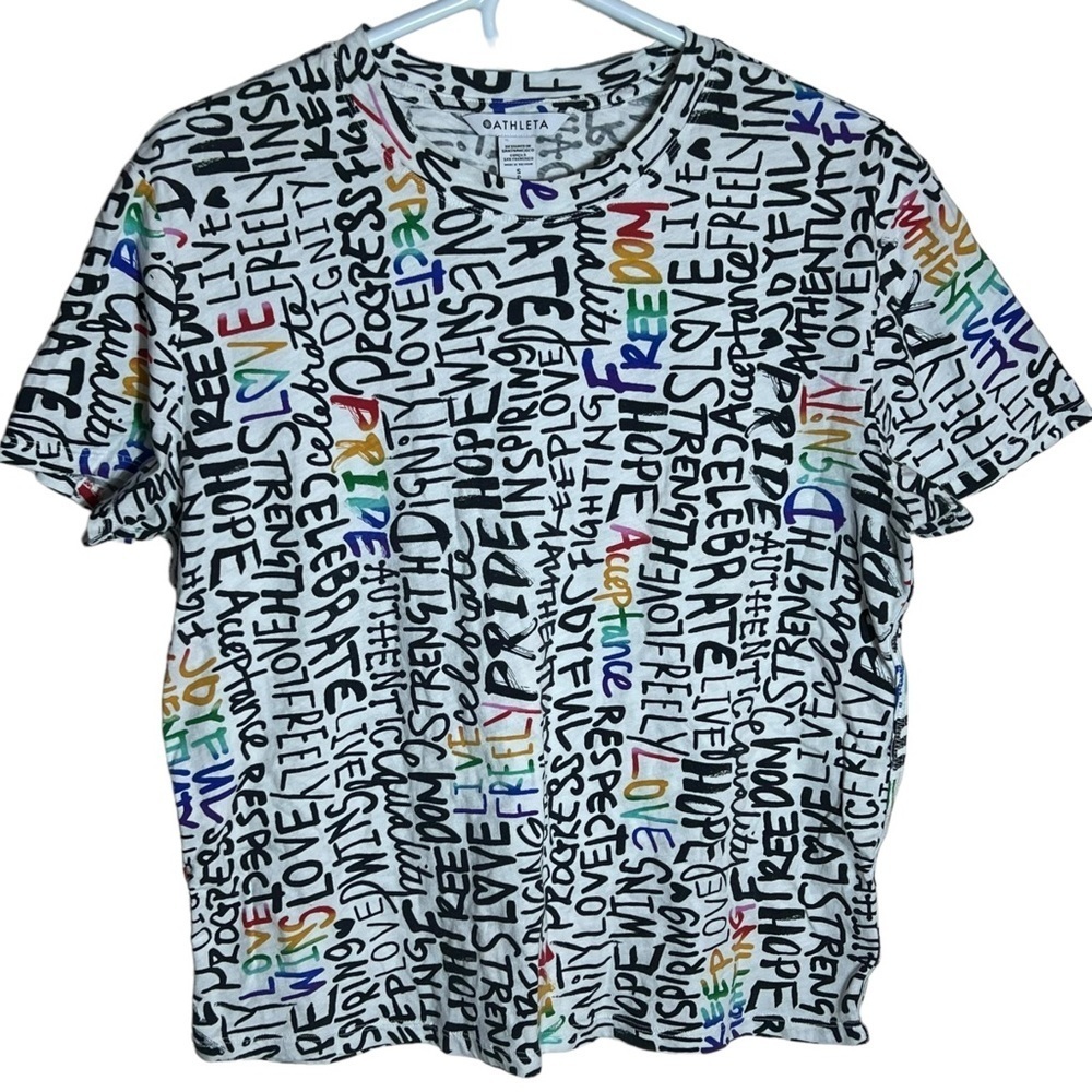 Athleta Pride Capsule Organic Daily Relaxed Tee, Small